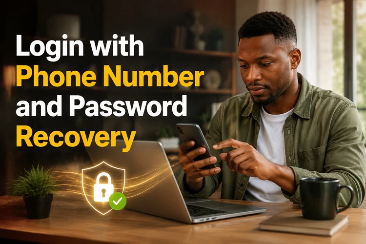 Login with Phone Number and Password Recovery